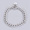 Tarnish Resistant 304 Stainless Steel Curb Chain Bracelets BJEW-P237-06P-1