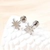 304 Stainless Steel Stud Earrings EJEW-H161-01P-L-2
