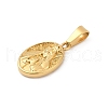 Ion Plating(IP) 304 Stainless Steel Pendants STAS-Z075-23G-2