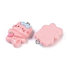 Cat Shape Resin Pendants RESI-U004-02C-2