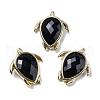 Natural Obsidian Pendants G-U019-02G-09-1