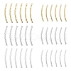 90Pcs 3 Colors Brass Tube Beads KK-YW0002-08A-3