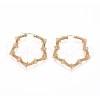 Long-Lasting Plated 304 Stainless Steel Wire Wrapped Hoop Earrings EJEW-D250-02-G-1
