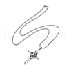 201 Stainless Steel Necklaces NJEW-C034-41B-AS-4