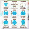 Mega Pet 7Pcs 7 Style Butterfly DIY Pendant Silicone Molds DIY-MP0001-15-12