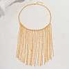 Vintage Iron Fringed Luxury Bib Necklaces for Banquets MM0442-5