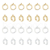 DICOSMETIC 24Pcs 2 Colors 201 Stainless Steel Huggie Hoop Earrings Findings STAS-DC0015-46-1