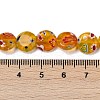 Handmade Millefiori Lampwork Beads Strands LAMP-G166-17B-06-4