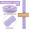 Polyester Ruffled Elastic Cord EW-WH0015-02F-2