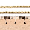 Ion Plating(IP) 304 Stainless Steel Rope Chain Necklaces NJEW-F226-03G-02-2