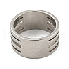 201 Stainless Steel Rings X-RJEW-A034-10P-1-3