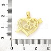 Brass Pendants with Cubic Zirconia KK-D536-08G-3