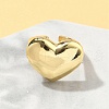 Brass Adjustable Open Cuff Ring for Women RJEW-A065-03G-2