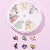 90Pcs 6 Colors Electroplate Glass Charms GLAA-FS0001-68-7