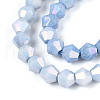 Electroplate Bicone Glass Beads Strands EGLA-T021-6mm-16-09-3