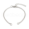 Tarnish Resistant 304 Stainless Steel Chain Bracelet Makings AJEW-JB00994-1