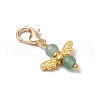 10Pcs 10 Styles Angel Natural & Synthetic Mixed Gemstone Pendant Decorations HJEW-JM03143-02-5