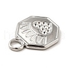 Ion Plating(IP) 304 Stainless Steel Pendant Rhinestone Settings STAS-P312-06P-3