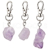 Nuggets Natural Amethyst Pendant Decorations HJEW-JM02514-2