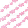 20 Yards Malan Flower and Butterfly Polyester Lace Trim OCOR-TAC0016-18C-10