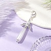 Angel Acrylic Imitation Pearl Pendant Decorations HJEW-JM02320-2