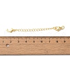 Rack Plating Brass Ends with Chain and Lobster Claw Clasps KK-F873-04G-3