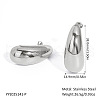Stainless Steel Teardrop Stud Earrings SF4071-2-2