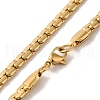 Ion Plating(IP) 304 Stainless Steel Snake Chain Necklaces NJEW-Q337-03D-G-2