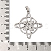 Non-Tarnish 304 Stainless Steel Pendants STAS-U010-10P-3