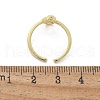 Brass Micro Pave Cubic Zirconia Cuff Rings for Women RJEW-C126-05G-5