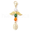 Angel Acrylic & Shell Pearls Pendant Decorations HJEW-JM02459-4