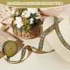   10 Yards Ethnic Style Polyester Jacquard Flower Ribbon OCOR-PH0004-86A-5