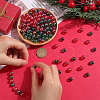 SOFPLATE 200Pcs 2 Colors Christmas Theme Transparent Acrylic Beads MACR-SP0001-16-3