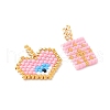 2Pcs Handmade Loom Pattern MIYUKI Glass Seed Beads PALLOY-MZ00607-01-2