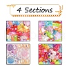 4 Style Transparent Acrylic Beads MACR-YW0001-61-2