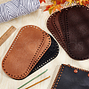   8Pcs 4 Colors Oval Felt Fabric DIY-PH0009-23-5