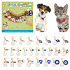 26Pcs 26 Styles Alloy Enamel Pendant Decorations HJEW-DR00005-1