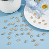 FIBLOOM 150Pcs Rack Plating Iron Heart Charms IFIN-FI0001-01-5
