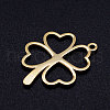 Ion Plating(IP) 304 Stainless Steel Hollow Pendants A-STAS-Q201-JN296-2-2