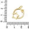 Brass Micro Pave Cubic Zirconia Pendants KK-D357-06B-G-3