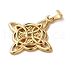 PVD Vacuum Plating 304 Stainless Steel Pendants STAS-L081-033G-2