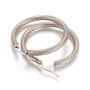 Tarnish Resistant 201 Stainless Steel Geometric Hoop Earrings STAS-D171-12A-P-2