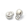 Rack Plating Alloy Rhinestone Charms FIND-M014-16B-P-2
