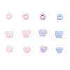 240Pcs 12 Style Opaque Acrylic Beads MACR-FS0001-05-3