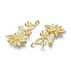 Brass Pendant Enamel & Rhinestone Settings KK-S349-299-NF-3