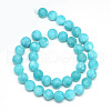 Natural White Jade Bead Strands G-R297-8mm-45-2
