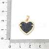 Brass Micro Pave Clear Cubic Zirconia Pendants KK-R213-06G-01-3