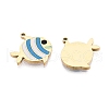 Ion Plating(IP) 316L Surgical Stainless Steel Charms STAS-D035-01C-G-01-2
