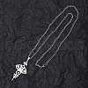 201 Stainless Steel Pendant Necklaces for Man NJEW-Q336-02A-P-4