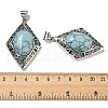 Synthetic Turquoise Big Pendants G-Z050-08A-3